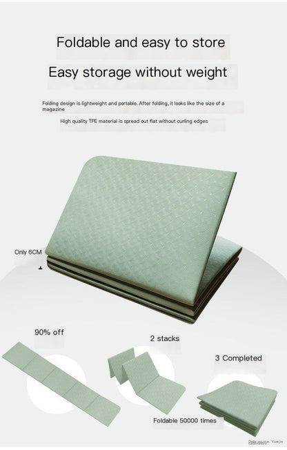 Foldable Yoga Mat - TPE Non-Slip Surface | Primal Fit