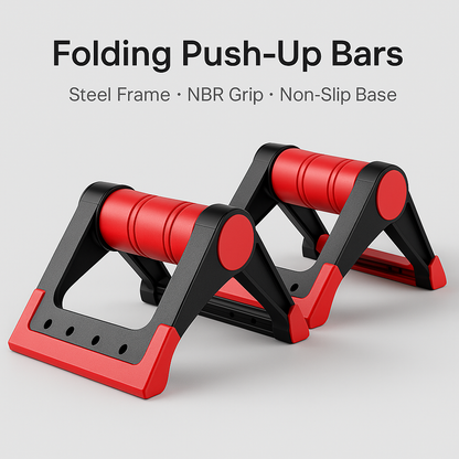 Beginner Push-Up Handles - Elevated W-Shape Design | Primal Fit