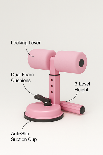 Suction Cup Sit-Up Bar - Portable Floor Anchor | Primal Fit