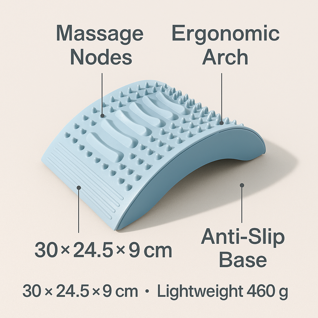 Lumbar Stretch Mat - Massage Nodes for Back Relief | Primal Fit