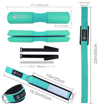 Hip Thrust Pad & Ankle Strap Set - Complete Kit | Primal Fit