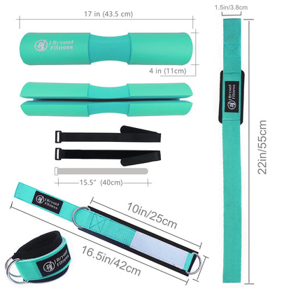 Hip Thrust Pad & Ankle Strap Set - Complete Kit | Primal Fit